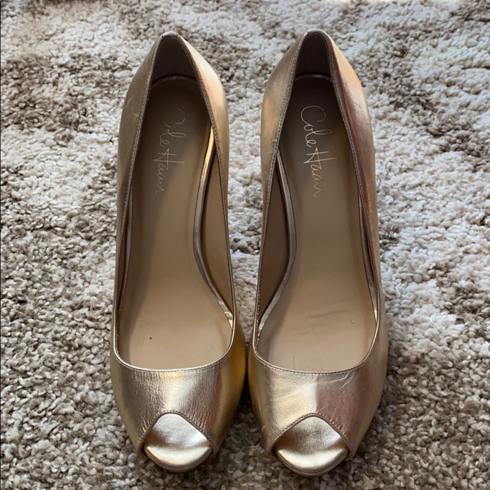 Cole Hann Open Toe Heels